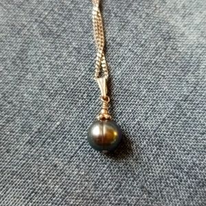 Faux pearl necklace